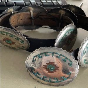 Vintage Navajo concho belt